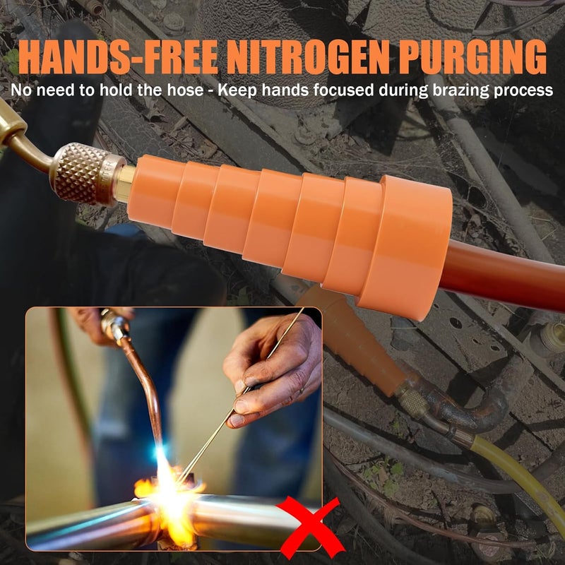 Axfvd TFXNPB Nitrogen Purge Regulator HVAC Tool for Quickly Adjusting Nitrogen Purge Regulator Connection - Image 3